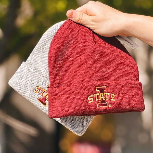 Authentic Brand Youth I-State Cardinal & Gray Beanies (2-Pack)